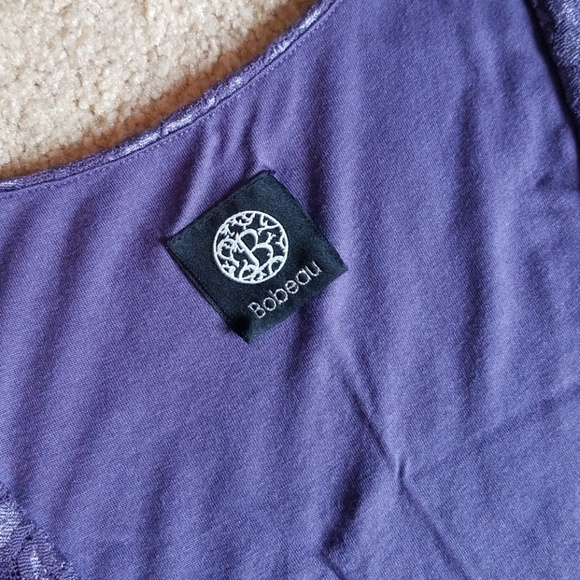 Bobeau Stretch Lace Wrap Top - Picture 2 of 6